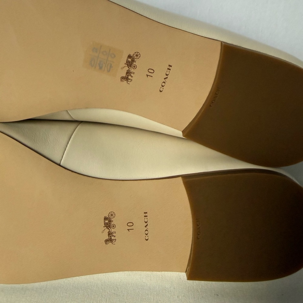 NWT Coach Sienna Slide Sandal Gold/Chalk , not white Size 10B C5770 - Picture 11 of 14